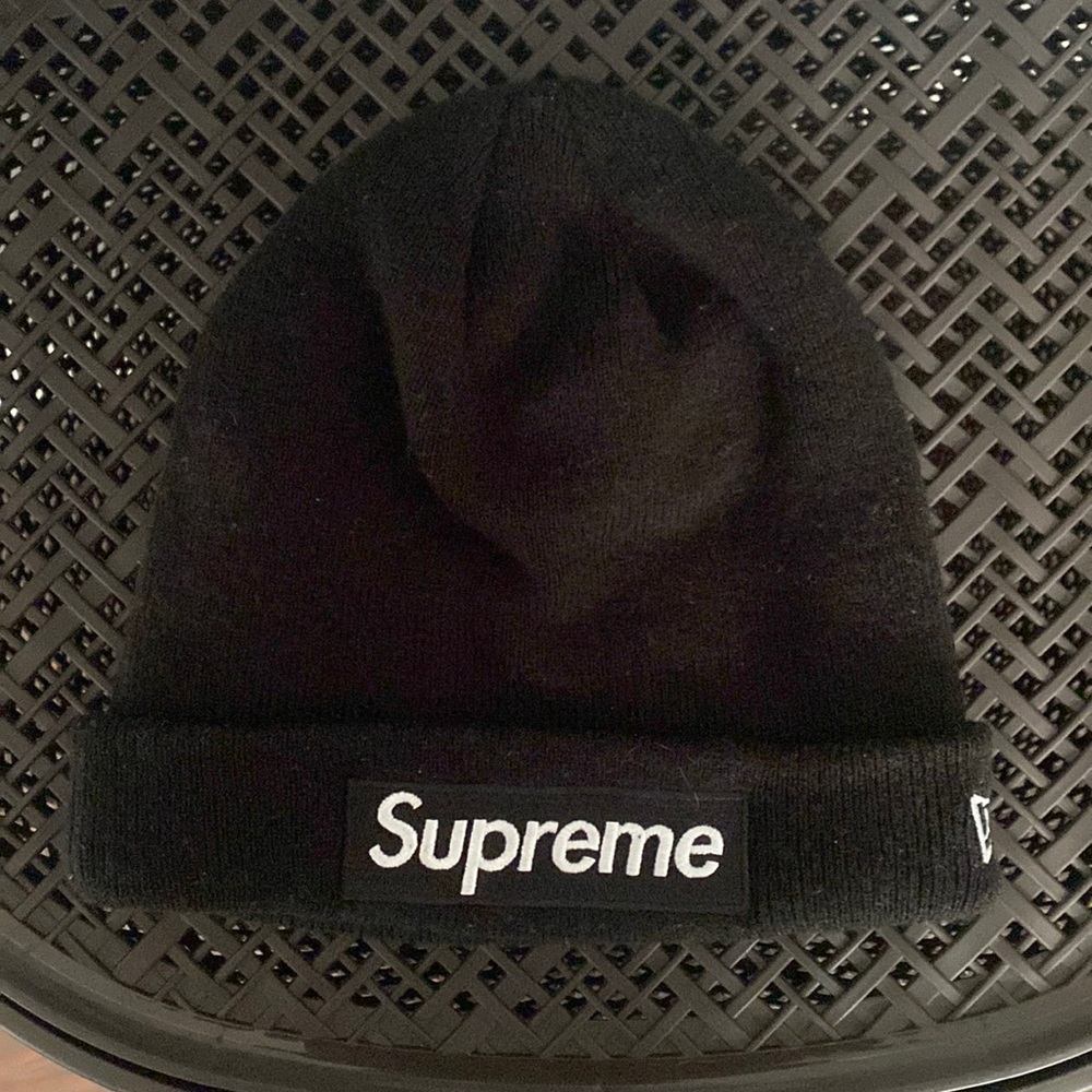 Black Supreme Beanie